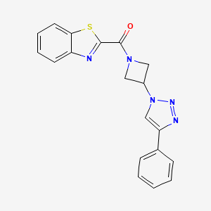 benzo[d]thiazol-2-yl(3-(4-phenyl-1H-1,2,3-triazol-1-yl)azetidin-1-yl)methanone
