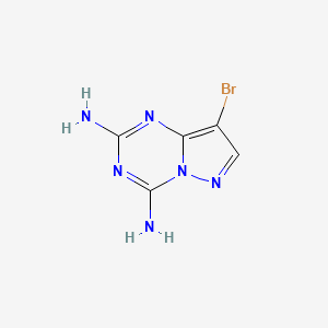 molecular formula C5H5BrN6 B2453374 8-Bromopyrazolo[1,5-a][1,3,5]triazine-2,4-diamine CAS No. 1783318-15-9