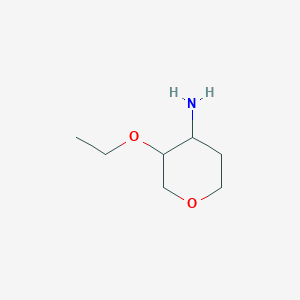 molecular formula C7H15NO2 B2453389 3-乙氧基氧杂环-4-胺 CAS No. 1173112-81-6