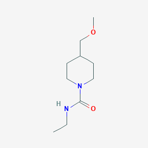 molecular formula C10H20N2O2 B2453424 N-ethyl-4-(methoxymethyl)piperidine-1-carboxamide CAS No. 1396791-20-0