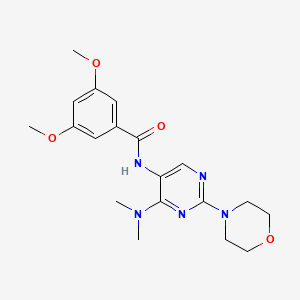 molecular formula C19H25N5O4 B2453433 N-(4-(dimethylamino)-2-morpholinopyrimidin-5-yl)-3,5-dimethoxybenzamide CAS No. 1797225-00-3