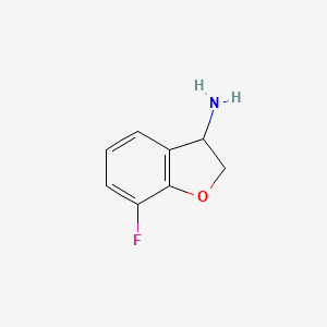 molecular formula C8H8FNO B2453454 7-Fluoro-2,3-dihydrobenzofuran-3-amine CAS No. 939757-42-3