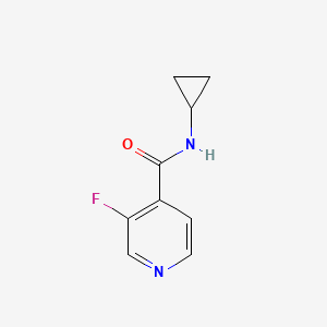 molecular formula C9H9FN2O B2453457 N-cyclopropyl-3-fluoropyridine-4-carboxamide CAS No. 1490840-10-2