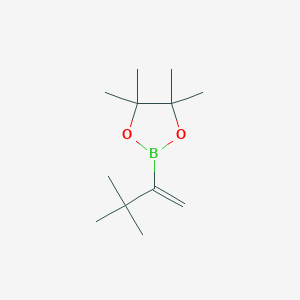 molecular formula C12H23BO2 B2453458 2-(3,3-Dimethylbut-1-EN-2-YL)-4,4,5,5-tetramethyl-1,3,2-dioxaborolane CAS No. 261638-97-5