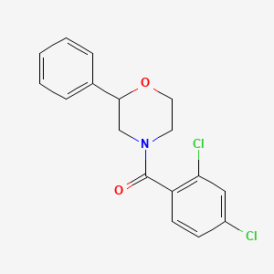 molecular formula C17H15Cl2NO2 B2453509 (2,4-Dichlorophenyl)(2-phenylmorpholino)methanone CAS No. 946383-45-5
