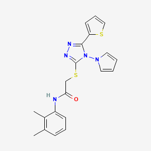 N-(2,3-dimethylphenyl)-2-{[4-(1H-pyrrol-1-yl)-5-(thiophen-2-yl)-4H-1,2,4-triazol-3-yl]sulfanyl}acetamide