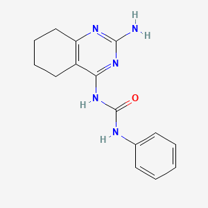 molecular formula C15H17N5O B2453568 1-(2-氨基-5,6,7,8-四氢喹唑啉-4-基)-3-苯基脲 CAS No. 326908-89-8