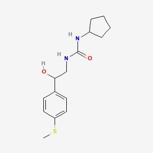 1-Cyclopentyl-3-(2-hydroxy-2-(4-(methylthio)phenyl)ethyl)urea