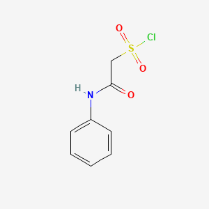 molecular formula C8H8ClNO3S B2453574 2-Anilino-2-oxoethanesulfonyl chloride CAS No. 159215-12-0