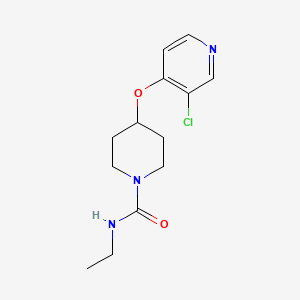molecular formula C13H18ClN3O2 B2453591 4-((3-氯吡啶-4-基)氧基)-N-乙基哌啶-1-甲酰胺 CAS No. 2034274-66-1
