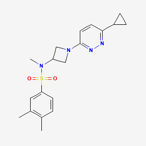 N-[1-(6-Cyclopropylpyridazin-3-yl)azetidin-3-yl]-N,3,4-trimethylbenzenesulfonamide