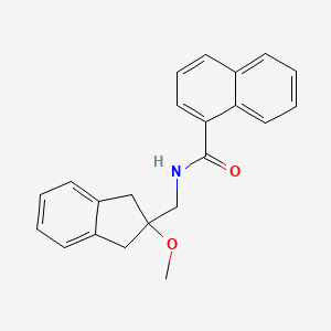 molecular formula C22H21NO2 B2453607 N-((2-methoxy-2,3-dihydro-1H-inden-2-yl)methyl)-1-naphthamide CAS No. 2034260-42-7