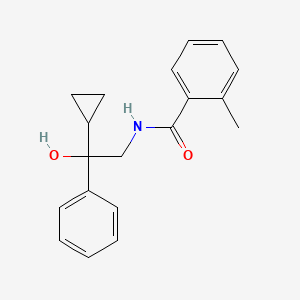 molecular formula C19H21NO2 B2453649 N-(2-cyclopropyl-2-hydroxy-2-phenylethyl)-2-methylbenzamide CAS No. 1421525-04-3