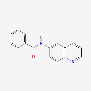 molecular formula C16H12N2O B2453654 N-quinolin-6-ylbenzamide CAS No. 219645-89-3