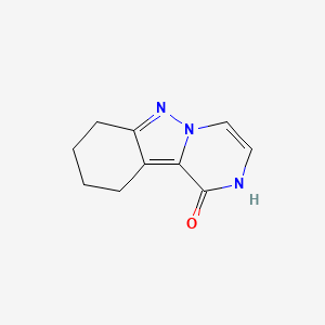 molecular formula C10H11N3O B2453670 7,8,9,10-四氢吡嗪并[1,2-b]吲唑-1(2H)-酮 CAS No. 941886-70-0