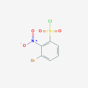 molecular formula C6H3BrClNO4S B2453693 3-Bromo-2-nitrobenzenesulphonyl chloride CAS No. 1261671-62-8