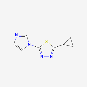 2-Cyclopropyl-5-imidazol-1-yl-1,3,4-thiadiazole