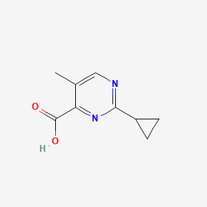 molecular formula C9H10N2O2 B2453704 2-环丙基-5-甲基嘧啶-4-羧酸 CAS No. 1700148-27-1