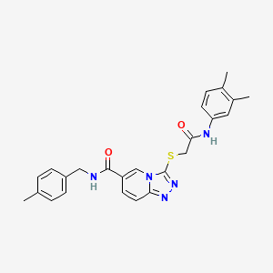 molecular formula C25H25N5O2S B2453711 N-(2,5-diethoxyphenyl)-1-thieno[3,2-c]pyridin-4-ylpiperidine-3-carboxamide CAS No. 1112300-54-5