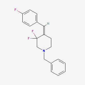molecular formula C19H18F3N B2453713 (Z)-1-苄基-3,3-二氟-4-(4-氟苄叉)-哌啶 CAS No. 2101208-40-4