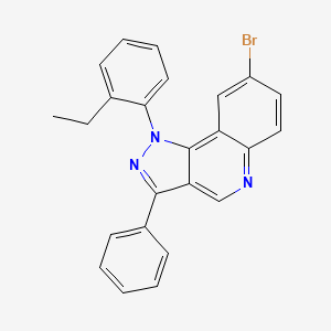 molecular formula C24H18BrN3 B2453718 8-溴-1-(2-乙基苯基)-3-苯基-1H-吡唑并[4,3-c]喹啉 CAS No. 901247-40-3