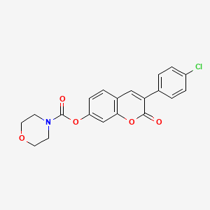 molecular formula C20H16ClNO5 B2453734 3-(4-chlorophenyl)-2-oxo-2H-chromen-7-yl morpholine-4-carboxylate CAS No. 869080-53-5