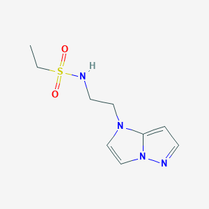 N-(2-(1H-imidazo[1,2-b]pyrazol-1-yl)ethyl)ethanesulfonamide