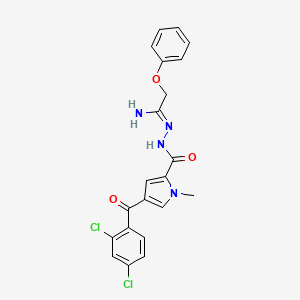 4-(2,4-dichlorobenzoyl)-1-methyl-N'-(2-phenoxyethanimidoyl)-1H-pyrrole-2-carbohydrazide