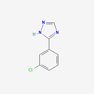molecular formula C8H6ClN3 B2453764 3-(3-Chlorophenyl)-1,2,4-triazole CAS No. 52853-74-4