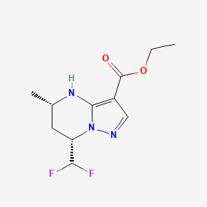 Ethyl (5S,7S)-7-(difluoromethyl)-5-methyl-4,5,6,7-tetrahydropyrazolo[1,5-a]pyrimidine-3-carboxylate