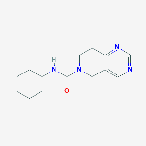 molecular formula C14H20N4O B2453783 N-cyclohexyl-7,8-dihydropyrido[4,3-d]pyrimidine-6(5H)-carboxamide CAS No. 1797719-21-1