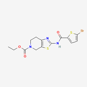 ethyl 2-(5-bromothiophene-2-carboxamido)-6,7-dihydrothiazolo[5,4-c]pyridine-5(4H)-carboxylate