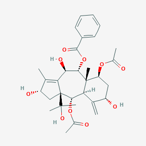 molecular formula C31H40O10 B024538 9-Deacetyl-9-benzoyl-10-debenzoyltaxchinin A CAS No. 172486-22-5