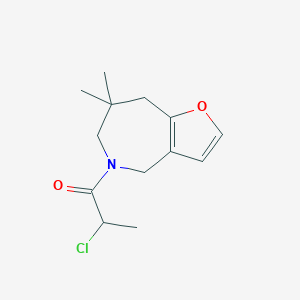 2-Chloro-1-(7,7-dimethyl-6,8-dihydro-4H-furo[3,2-c]azepin-5-yl)propan-1-one
