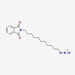 molecular formula C19H26N4O2 B2453804 1-邻苯二甲酰亚胺基-11-叠氮基-十一烷 CAS No. 1363542-43-1