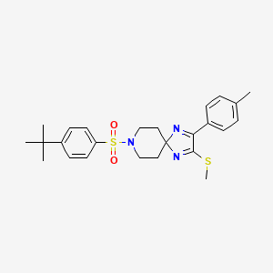 8-[(4-Tert-butylphenyl)sulfonyl]-2-(4-methylphenyl)-3-(methylthio)-1,4,8-triazaspiro[4.5]deca-1,3-diene