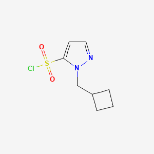 molecular formula C8H11ClN2O2S B2453866 1-(cyclobutylmethyl)-1H-pyrazole-5-sulfonyl chloride CAS No. 1785243-74-4