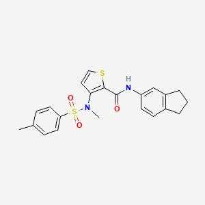 molecular formula C22H22N2O3S2 B2453898 N-(2-bromobenzyl)-2-[(8-methyl-5H-pyrimido[5,4-b]indol-4-yl)thio]acetamide CAS No. 1116082-70-2