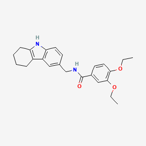 molecular formula C24H28N2O3 B2453928 3,4-diethoxy-N-((2,3,4,9-tetrahydro-1H-carbazol-6-yl)methyl)benzamide CAS No. 852138-25-1