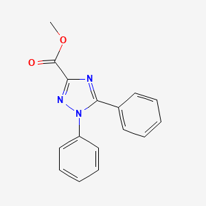 molecular formula C16H13N3O2 B2453929 Methyl 1,5-diphenyl-1,2,4-triazole-3-carboxylate CAS No. 89060-64-0
