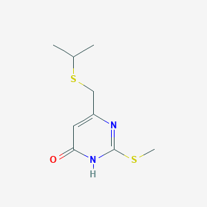 2-(Methylsulfanyl)-6-[(propan-2-ylsulfanyl)methyl]-3,4-dihydropyrimidin-4-one