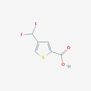 molecular formula C6H4F2O2S B2453950 4-(Difluoromethyl)thiophene-2-carboxylic acid CAS No. 2143554-23-6
