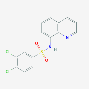 molecular formula C15H10Cl2N2O2S B245397 3,4-dichloro-N-(8-quinolinyl)benzenesulfonamide 