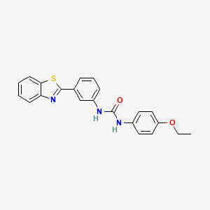 molecular formula C22H19N3O2S B2453971 1-(3-(Benzo[d]thiazol-2-yl)phenyl)-3-(4-ethoxyphenyl)urea CAS No. 476634-55-6