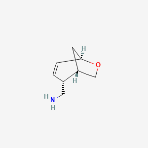 molecular formula C8H13NO B2453974 [(1S,2R,5R)-6-Oxabicyclo[3.2.1]oct-3-en-2-yl]methanamine CAS No. 2137785-80-7