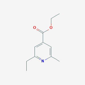 molecular formula C11H15NO2 B2453987 2-乙基-6-甲基异烟酸乙酯 CAS No. 1122091-59-1