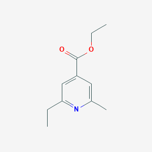 molecular formula C11H15NO2 B2453987 Ester éthylique de l'acide 2-éthyl-6-méthylisonicotinique CAS No. 1122091-59-1