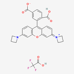 molecular formula C29H23F3N2O7 B2453988 JF549 (Tfa) CAS No. 2245946-45-4