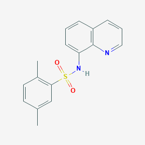 molecular formula C17H16N2O2S B245399 2,5-dimethyl-N-(8-quinolinyl)benzenesulfonamide 
