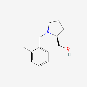 molecular formula C13H19NO B2454000 [(2S)-1-[(2-甲基苯基)甲基]吡咯烷-2-基]甲醇 CAS No. 1311976-53-0